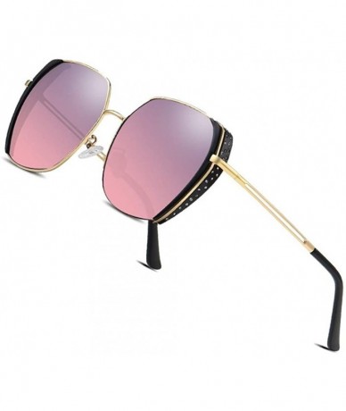 Oversized Women Oversized Polarized Gradient Lens Sunglasses Female Designer Square Sun glasses for Ladies Goggle UV400 - C01...