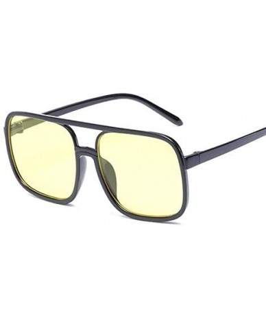 Square Fashion Vintage Sunglasses Sunglass - CI199A5YGQM $24.53