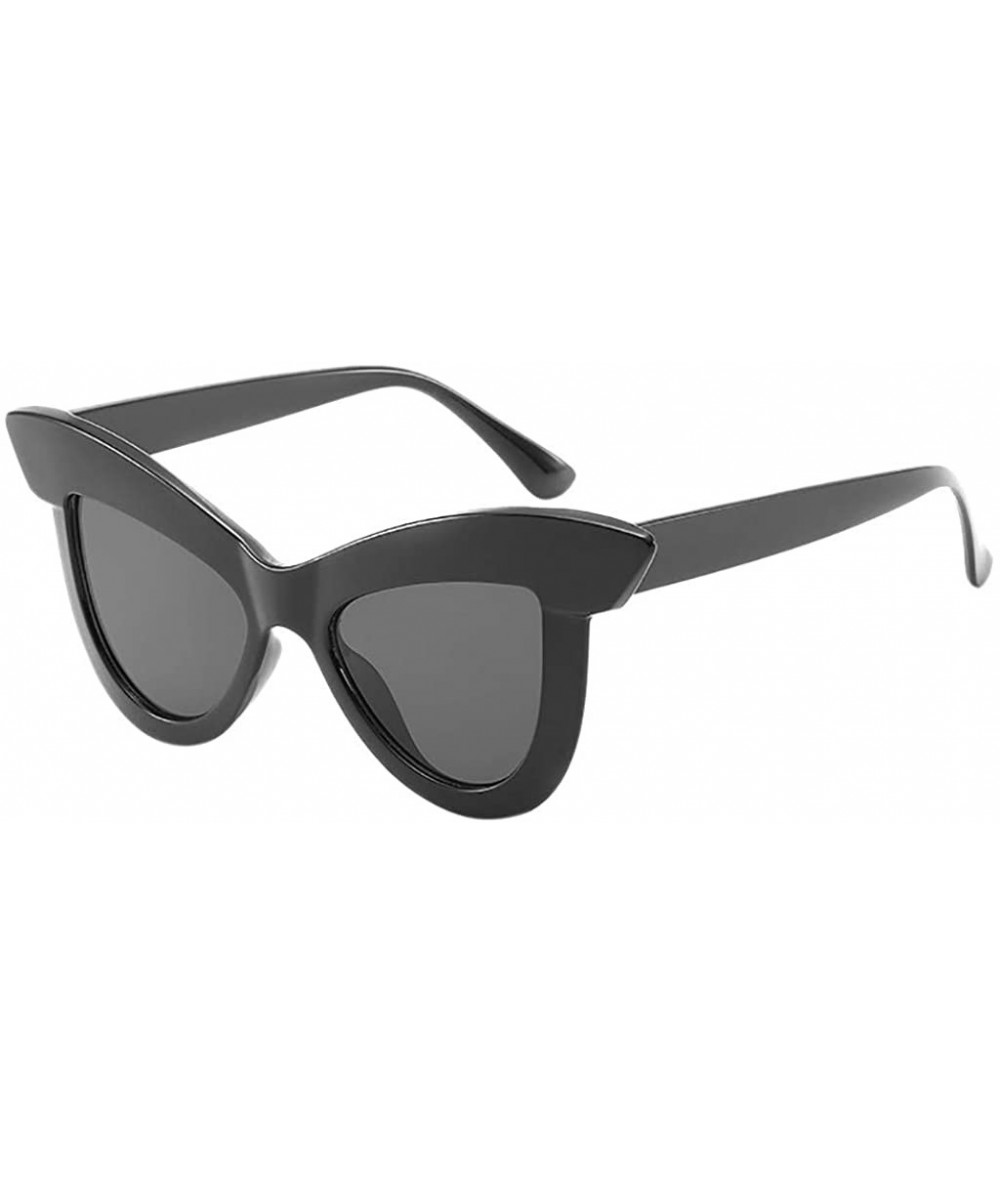 Oversized Sunglasses for Women Cat Eye Vintage Sunglasses Retro Oversized Glasses Eyewear - C - CF18QMY04XS $14.78