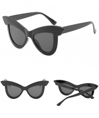 Oversized Sunglasses for Women Cat Eye Vintage Sunglasses Retro Oversized Glasses Eyewear - C - CF18QMY04XS $9.11