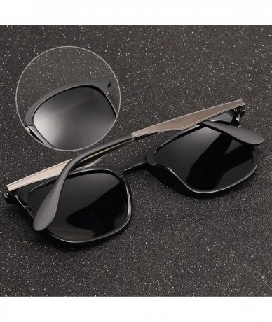Oval Women Men Sunglasses Polarized Vintage Eyewear Driving Alloy Temple Gafas De Sol Masculino AF8120 - C3brown - C419854IAN...
