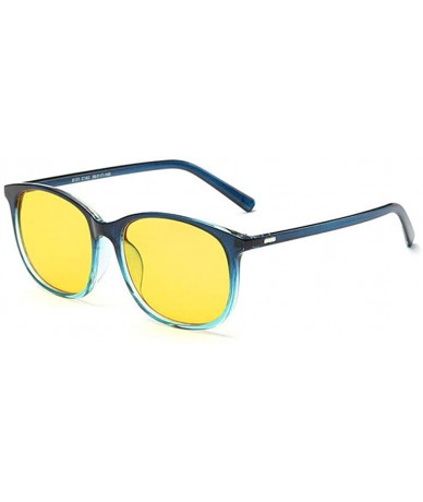 Semi-rimless Unisex Computer Eyeglasses Radiation Protection Anti Fatigue Blue Light Glasses Frame - Green - CB182I9EZXZ $22.46