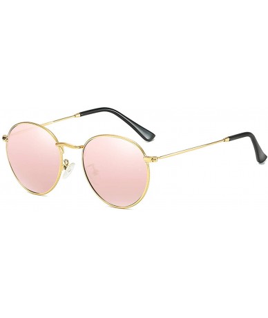Semi-rimless Luxury Mirror Small Round Sunglasses Women Retro Tinted Color Lens Metal Frame Eye Vintage Tiny Sun Glasses - 6 ...