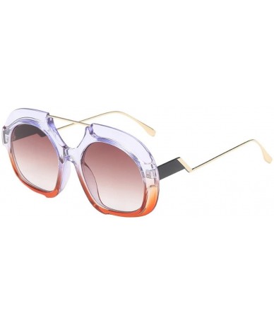 Square Oversized Square Sunglasses Women Vintage UV Protection Polarized Eyewear - A - CR190NCH4OA $17.83
