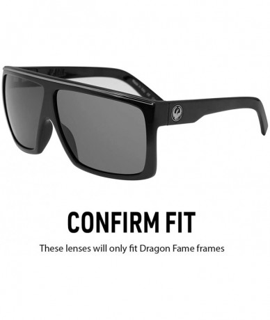 Sport Polarized Replacement Lenses for Dragon Fame Sunglasses - Multiple Options - Ice Mirror - CZ120X6SWS9 $34.90
