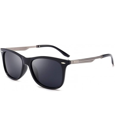 Square Vintage Retro Sunglasses Men Polarized Square 2019 Er Sun Glasses UV400 Driving Mirror Goggle - C2 - CT199CG8X68 $21.59