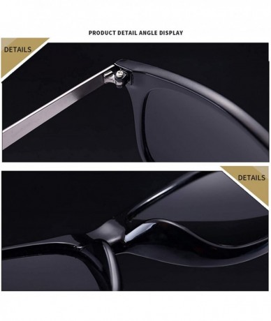 Square Vintage Retro Sunglasses Men Polarized Square 2019 Er Sun Glasses UV400 Driving Mirror Goggle - C2 - CT199CG8X68 $21.59