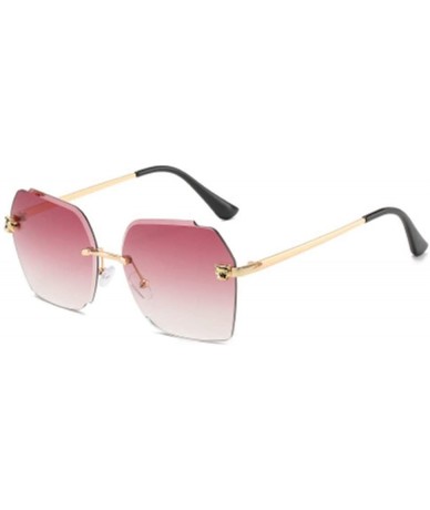 Sport Sunglasses Fashion Colorful Glasses Frameless Trimmed Ocean Lens Sunglasses - 2 - CR1900L3R8C $35.71