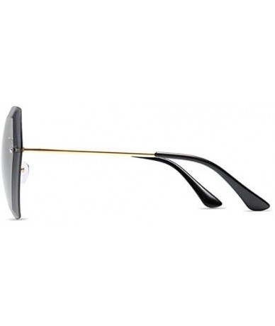 Oval Frameless Goggles for Women Men Retro Sun Glasses UV Protection - Style1 - CG18RQENI2U $6.86