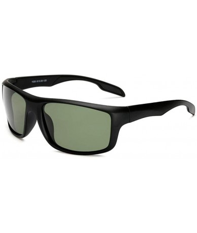 Aviator Vintage Overiszed Sunglasses Men Driving Rectangle Design Sun Black Multi - Red - C518XE9YSAK $20.48