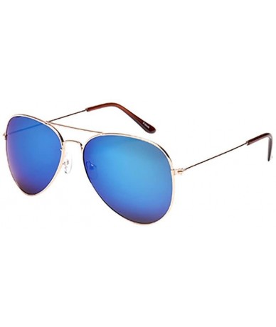 Aviator Women Men Vintage Retro Glasses Unisex Fashion Oversize Frame Classic Aviator Sunglasses Eyewear (L) - L - CP195NKEU6...