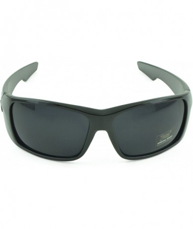 Round Gangster Sunglass Hardcore Dark Lens Sunglasses Men Women - Black-gray - CT12D1PG8FX $9.72