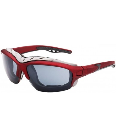 Sport Men Reflective Mirror UV Sunglass Women Outdoors Sport Goggles Glasses - Grey - CQ183GQ3XKC $8.50