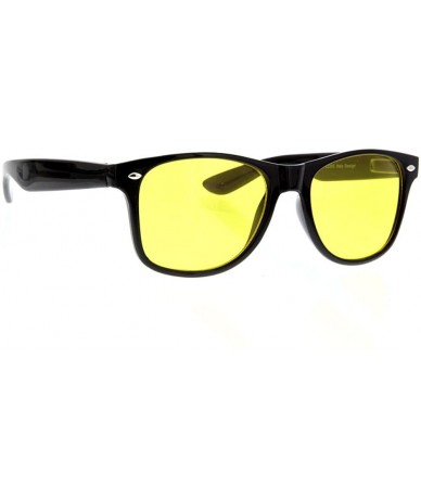 Wayfarer Classic Vintage Retro Style Sunglasses with Color Lens Gradient - Yellow - CO11CK0YX17 $8.63