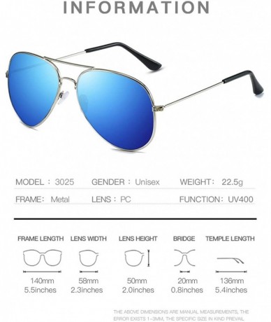 Round Fashion Retro Round Sunglasses Unisex Adult Polarized Driving Anti-UVA UVB Sunglasses - Blue-silver - CS18X53GWM4 $14.22