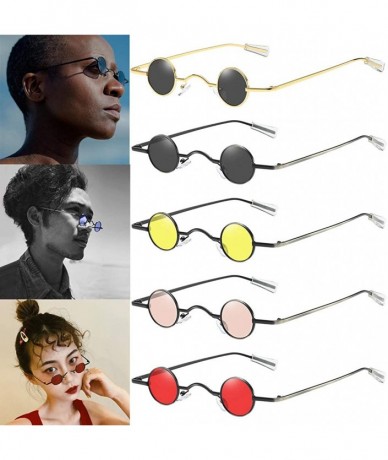 Oval UV Protection Sunglasses for Women Men Full rim frame Round Plastic Lens and Frame Sunglass - Black - CC1902SS2TW $11.49