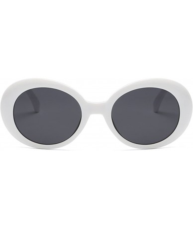 Oval Creative extraterrestrial Sunglasses/new sunglasses for men and women - White - C518DI0SUR4 $14.23