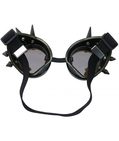 Goggle Spiked Retro Vintage Victorian Steampunk Goggles Glasses Welding Cyber Punk Gothic Cosplay Sunglasses - E - C2194Z4LX2...