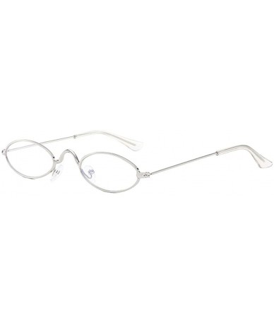 Wrap Fashion Designer Sunglasses Retro Small Frame Oval Sunglasses Metal Ocean Sunglasses Trendy Fashion Glasses - K - CG1907...