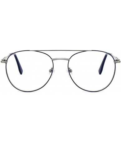 Aviator Photochromic Metal Sunglasses for Men Women Polarized Lens - B-silver - CR18IGWLLRH $18.97