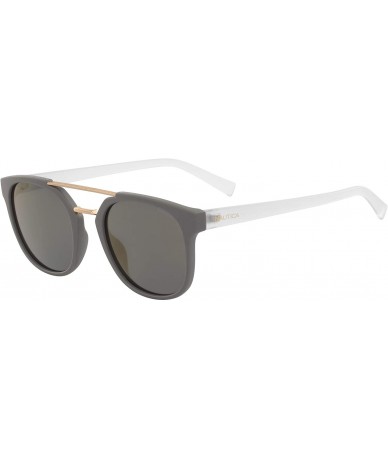 Round Men's N3637sp Round Sunglasses - Matte Grey/Grey Polarized - CQ18Q9CSGHY $39.30