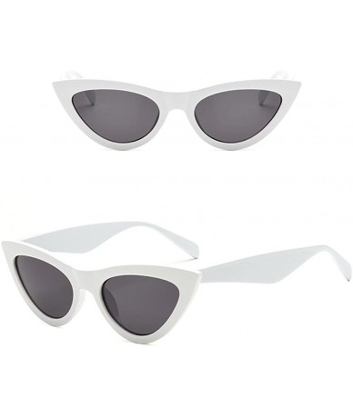 Rimless Fashion Retro Vintage Cat Eye Unisex Sunglasses Rapper Personality Glasses Eyewear - J - CO196IYU3XG $10.12