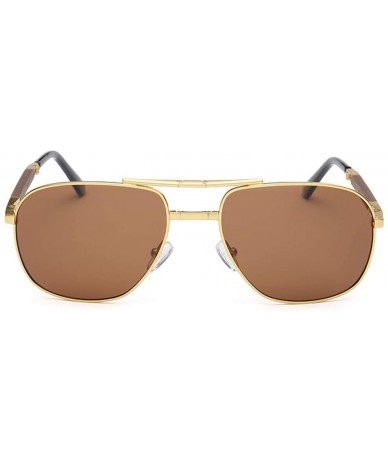 Oversized Polarized Sunglasses for Men Women Folding Sunglasses Eyewear Sun Glasses for Outdoor - Coffee - C218X6I7RSA $9.55
