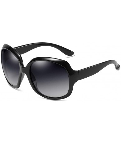 Rimless Polarized HD Sunglasses for Women Polarized Metal Mirror UV 400 Lens Protection - Black - CG198OCDS45 $14.72