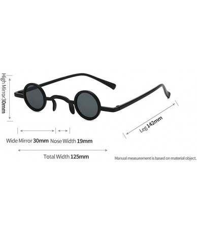 Round 2020 Small Size Round Sunglasses Men Cool Hip Hop Retro Punk Sun Glasses Ultralight Fashion Women Eyewear Mirror - C919...