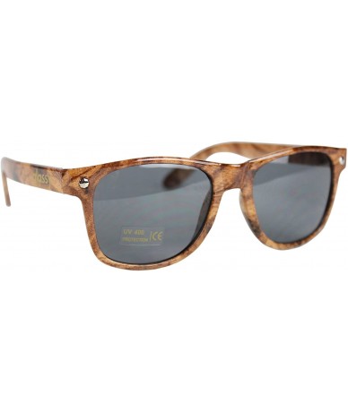 Oval Glassy Leonard Wood Sunglasses - C811LDVJFV7 $27.89