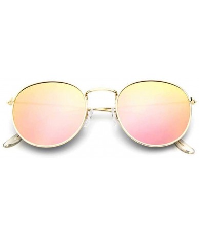 Round 2019 Retro Round Sunglasses Women Brand Designer Sun Glasses Alloy Mirror Ray Female Oculos De Sol - CJ197A2C398 $28.25