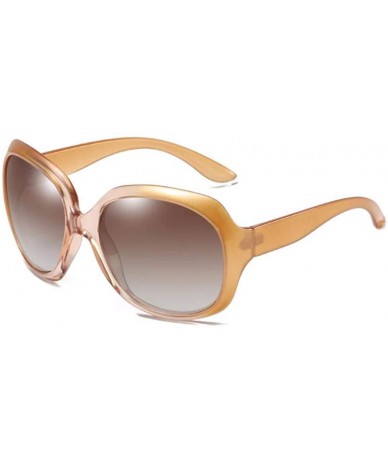 Oversized Ms. Sunglasses Polarized Sunglasses Big Frame Driving Ultraviolet Protection - F - CP18Q88U70A $48.32