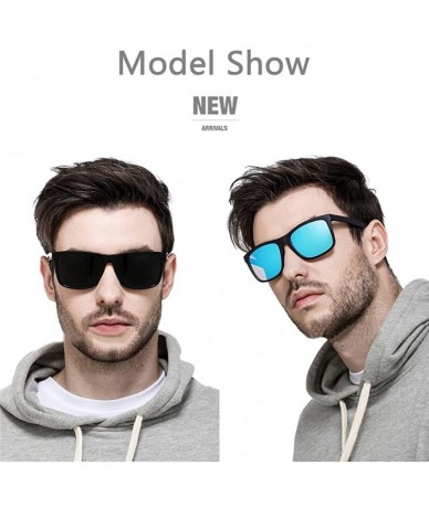 Aviator Polarized Sunglasses for Men TR90 Unbreakable Mens Sunglasses Driving Sun Glasses For Men/Women - CN18G3DY3NZ $14.01