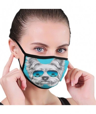 Sport Windproof Printed Mask Yorkshire Sunglasses Facial decorations - CL199GH5I0H $17.53