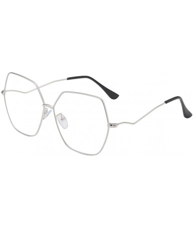 Oversized Fashion Man Women Irregular Shape Sunglasses Glasses Vintage Retro Style 2019 Fashion - F - C618TK96WA6 $19.03
