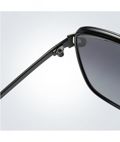 Butterfly Butterfly Sunglasses for Women with 61mm Oversized Lens Polarized Sun Glasses LM009 - Black Frame/Grey Lens - C818D...