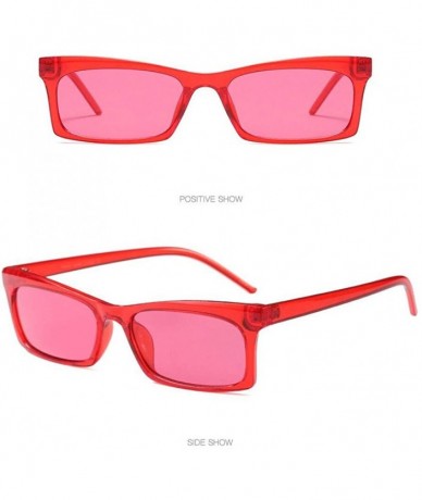 Square Unisex Vintage Sunglasses Rapper Fashion Small Square Frame Sun Glasses Eyewear - A - C818TQWW2TW $11.29