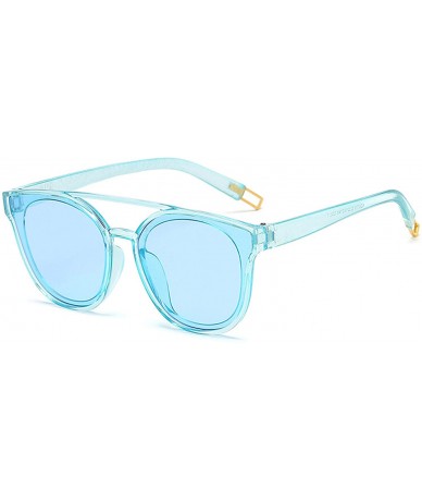 Oversized Polarized Sunglasses Protection Glasses Driving - Blue - CV18TQYULUX $31.30