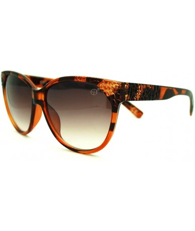 Butterfly High Fashion Sunglasses Womens Round Butterfly Frame Designer Quality - Tortoise - CN11E9RWR35 $9.95
