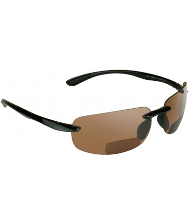 Rimless BIFOCAL Reading Sunglasses Yellow High Definition Smoke Brown Men Women - High Definition Hd With Black - CT18N60AQDZ...