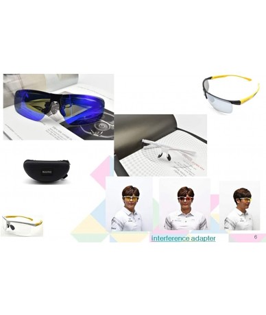 Goggle Polarized Sports Sunglasses for Men Women-Ultra Light UV400 Protection for Men Driving - Sport - Running - Yellow - CD...