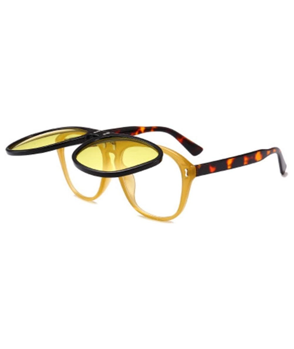 Sport Sunglasses Double Clamshell Men and Women Visor Mirror Flat Mirror - 3 - CN190S44Q44 $24.47