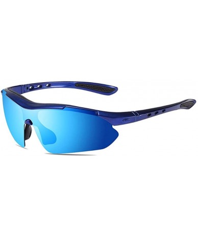 Aviator Outdoor riding sport polarized glare Sunglasses explosion-proof ultraviolet half-frame Sunglasses - D - C618QCC6K4W $...