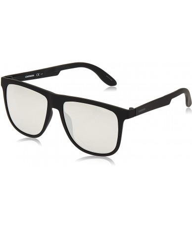 Rectangular CA5003/S Rectangular Sunglasses - Matte Black & Silver Mirror-t - CB11AQBQ7RT $53.83