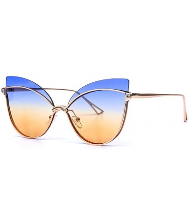 Rimless Rimless Sunglasses Gradient Vintage Designer - CP197EKIDNZ $18.17