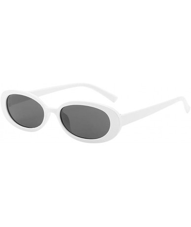 Round Unisex Small Frame Sunglasses Vintage Irregular Shape Sun Glasses - A - CO18OAK4GHM $10.72