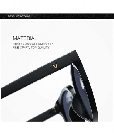 Cat Eye Polarized Sunglasses Men Women Luxury Retro Sun Glasses Outdoors-Cat Eye Frame - E - CA190ECRA4L $34.24