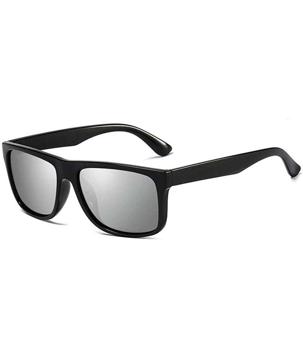 Design Square Polarized Sunglasses Retro Shades Classic Men 