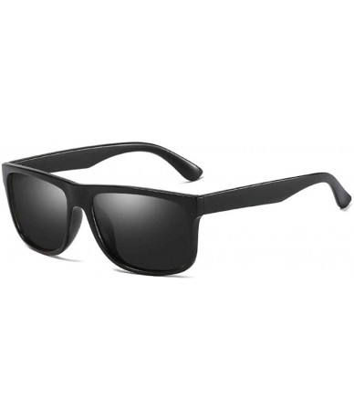 Square Fashion Classic Polarized Sunglasses Men Vintage Design Square Women Shades - Silver - C0197CSDXWT $9.43