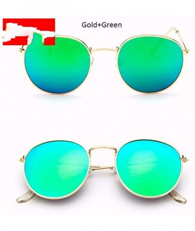Aviator 2019 Sunglasses Women/Men Brand Designer Glasses Lady Round Luxury Black Grey - Gold Pink - CI18XAKLROZ $9.52